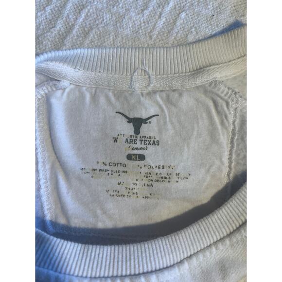Texas Longhorns Women’s XL Crewneck Sweatshirt White Glitter Logo We Are Texas - Picture 6 of 6